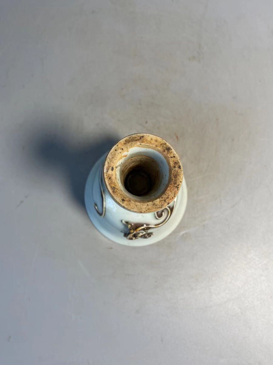 唐瓷 景徳鎮製 高足杯 陶磁器 古陶瓷 煎茶道具 中国古玩 中国美術 影青の画像6