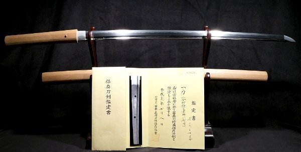 稀少な「兼舛」の金粉銘！ 保存刀剣鑑定書 刀 71cm 身幅厚く、力強い造りをした居合刀にも最適な一振り！ 【安値出発】k166の画像8