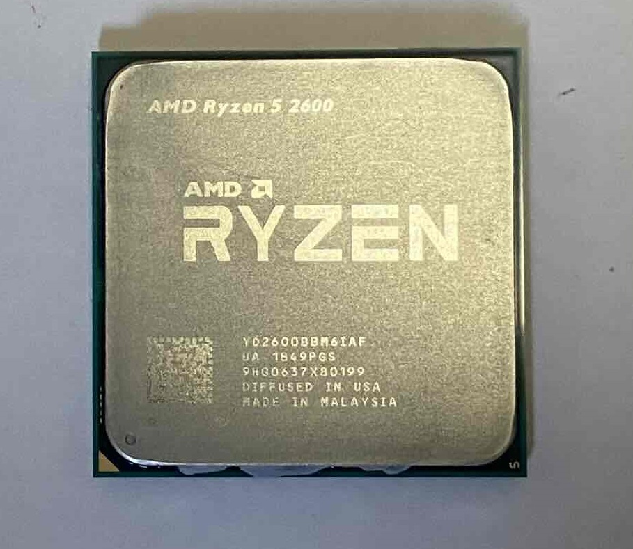AMD Ryzen 5 2600 CPU 3.4GHz AM４ 動作確認済の画像1