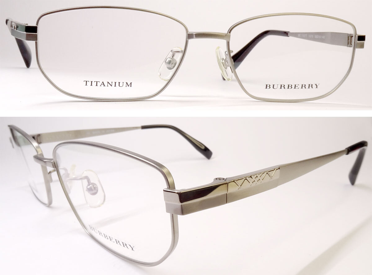 ■■ バーバリー.BURBERRY/チタン.TITANIUM/未使用品/日本製.MADE IN JAPAN/眼鏡フレーム/BE 1127T ■■_画像1