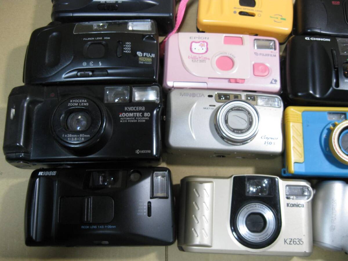 ☆彡コンパクトカメラなどまとめて23個Canon Konica RICOH KYOCERA MINOLTA FUJIFILMなど彡の画像2