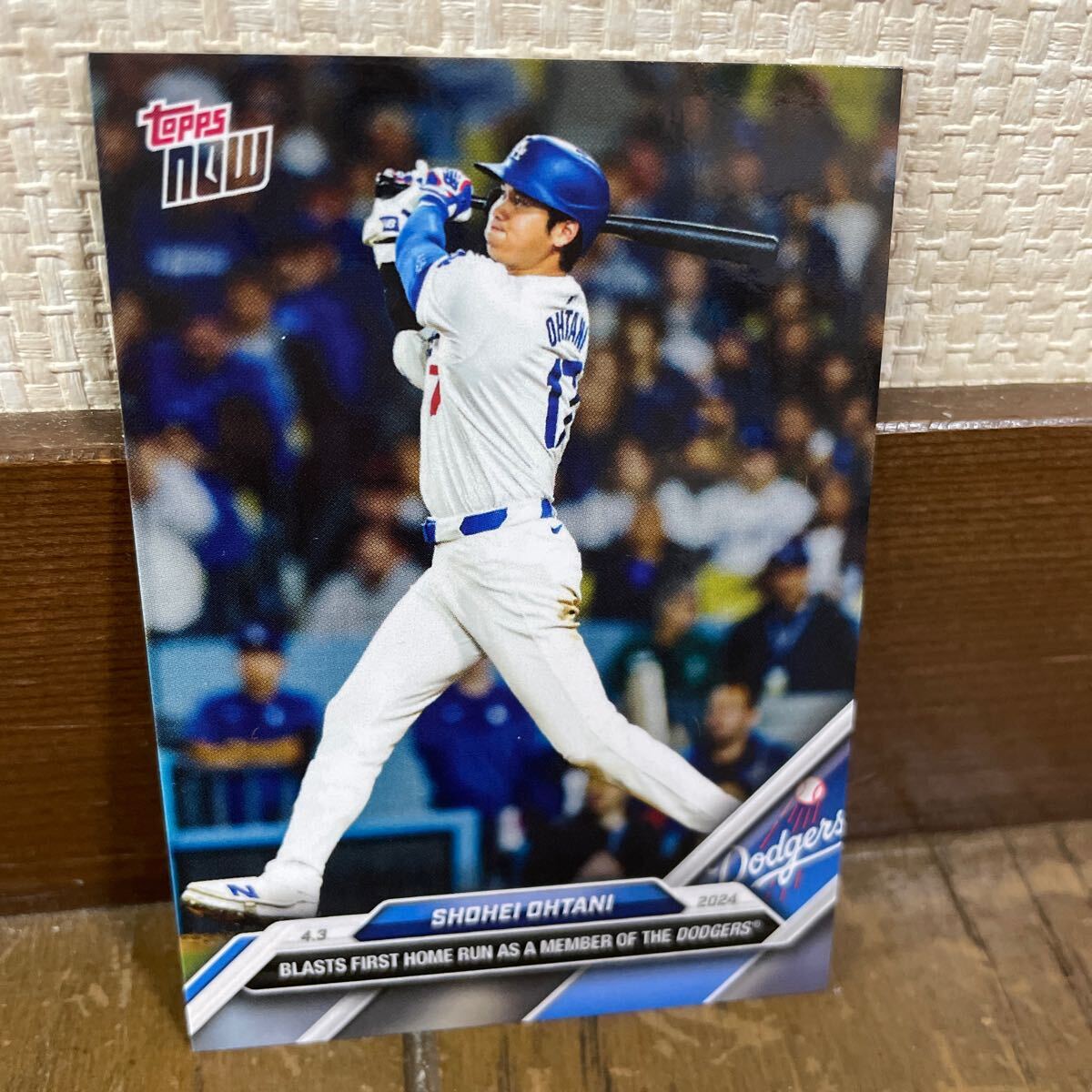 2024 ohtani topps now 大谷 翔平 限定 カード no.36 ドジャース移籍後初ホームラン_画像1