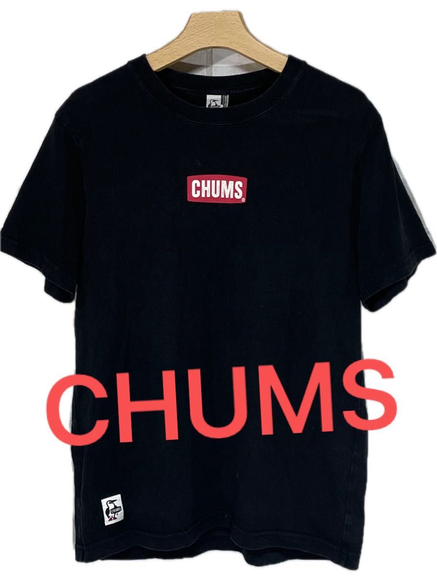 【CHUMS】チャムス　ボックスロゴ　半袖Tシャツ　カットソー