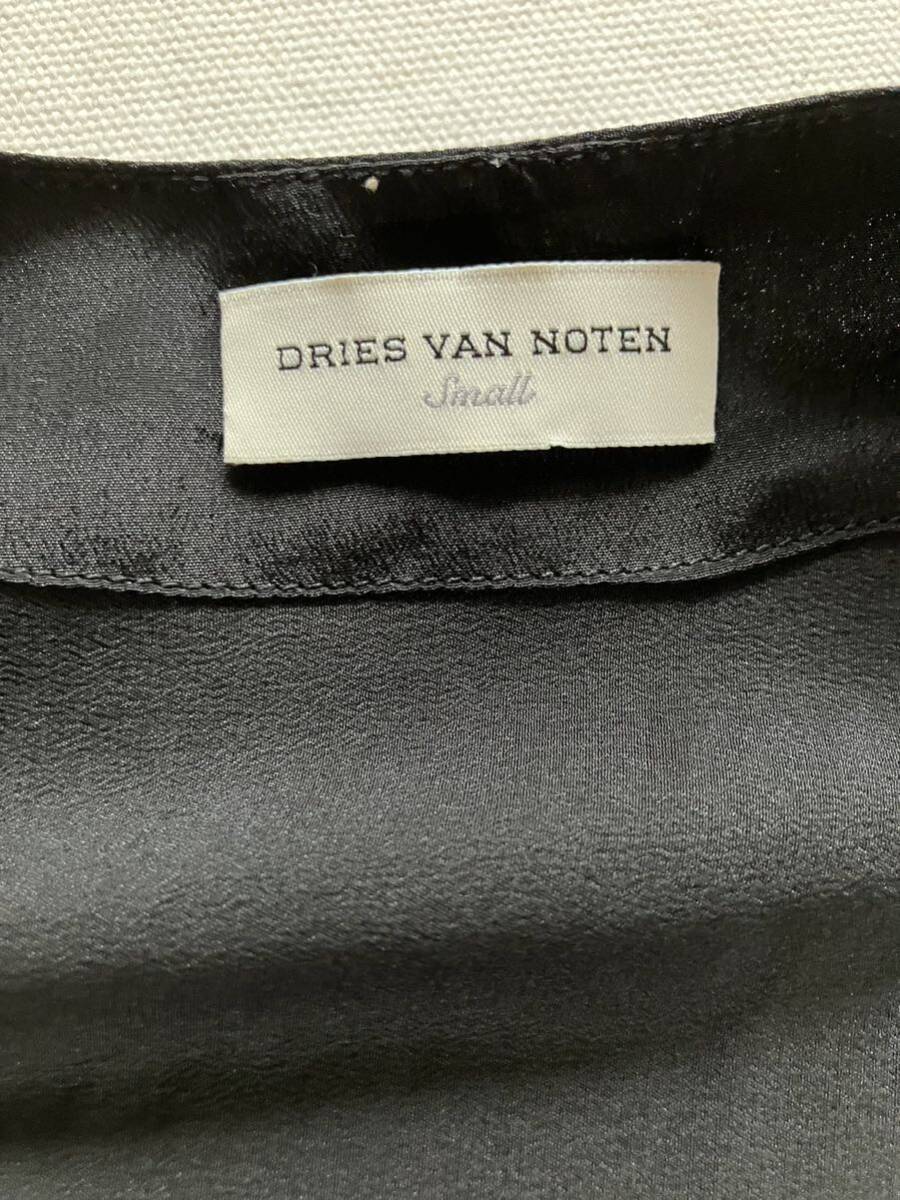 DRIES VAN NOTTEN ドリスヴァンノッテン デザイントップス シックなスパンコールの飾り シルクコットン Sサイズの画像5