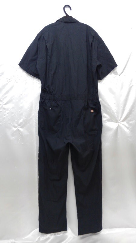 r2_2984r Dickies Dickies short sleeves mechanism nik mechanic working clothes coveralls black men's L size 