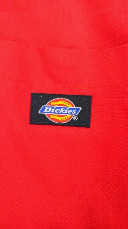 r2_2983r 良品 Dickies ディッキーズ 半袖 メカニック整備士 作業着 つなぎ レッド メンズ Lサイズ