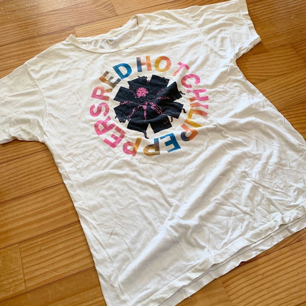 90年代 バンドTシャツ 半袖Tシャツ 90s ビンテージ 古着 白 RED HOT CHILE PEPPERS レッドホットチリペッパーズ レッチリ BSSM期？の画像7