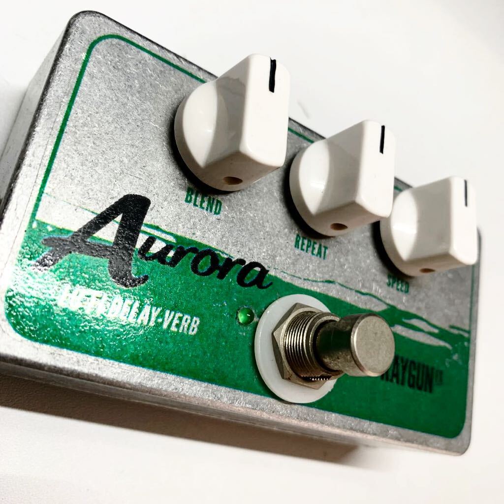 レアエフェクター動作品 RAYGUN FX AURORA LO-FI DELAY-VERB Lofi delay reverb オーロラ ローファイ ディレイ-リバーブ 箱付 アナログ発信の画像2