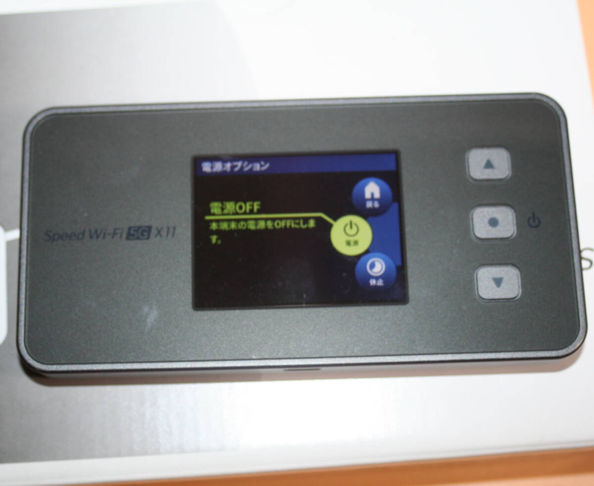 NEC Speed Wi-Fi 5G X11 NAR01SWUAU チタニウムグレーの画像8