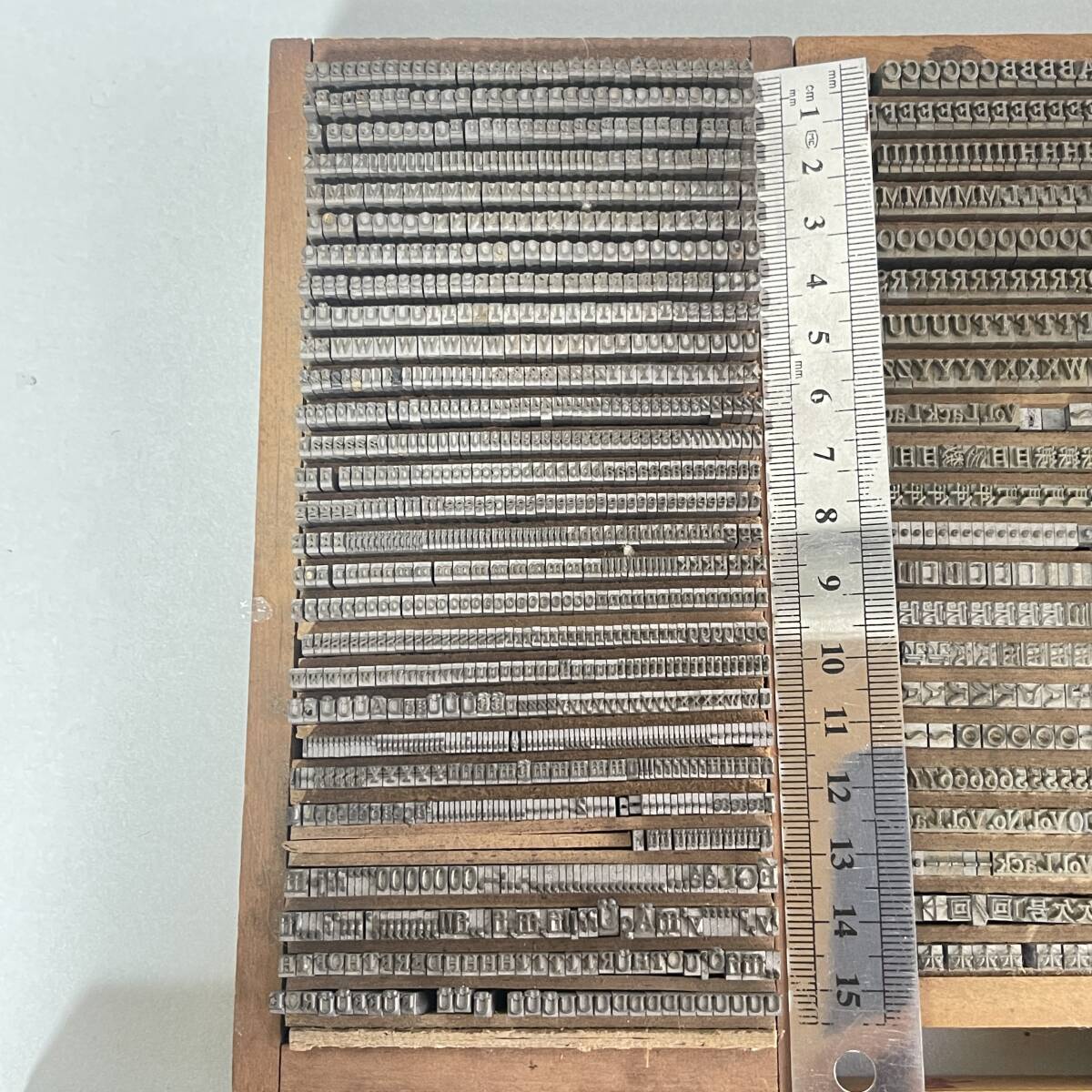 活版印刷用 メタルスタンプ まとめて 大量 / 駒 アルファベット カタカナ 数字 レザークラフト B4_画像2