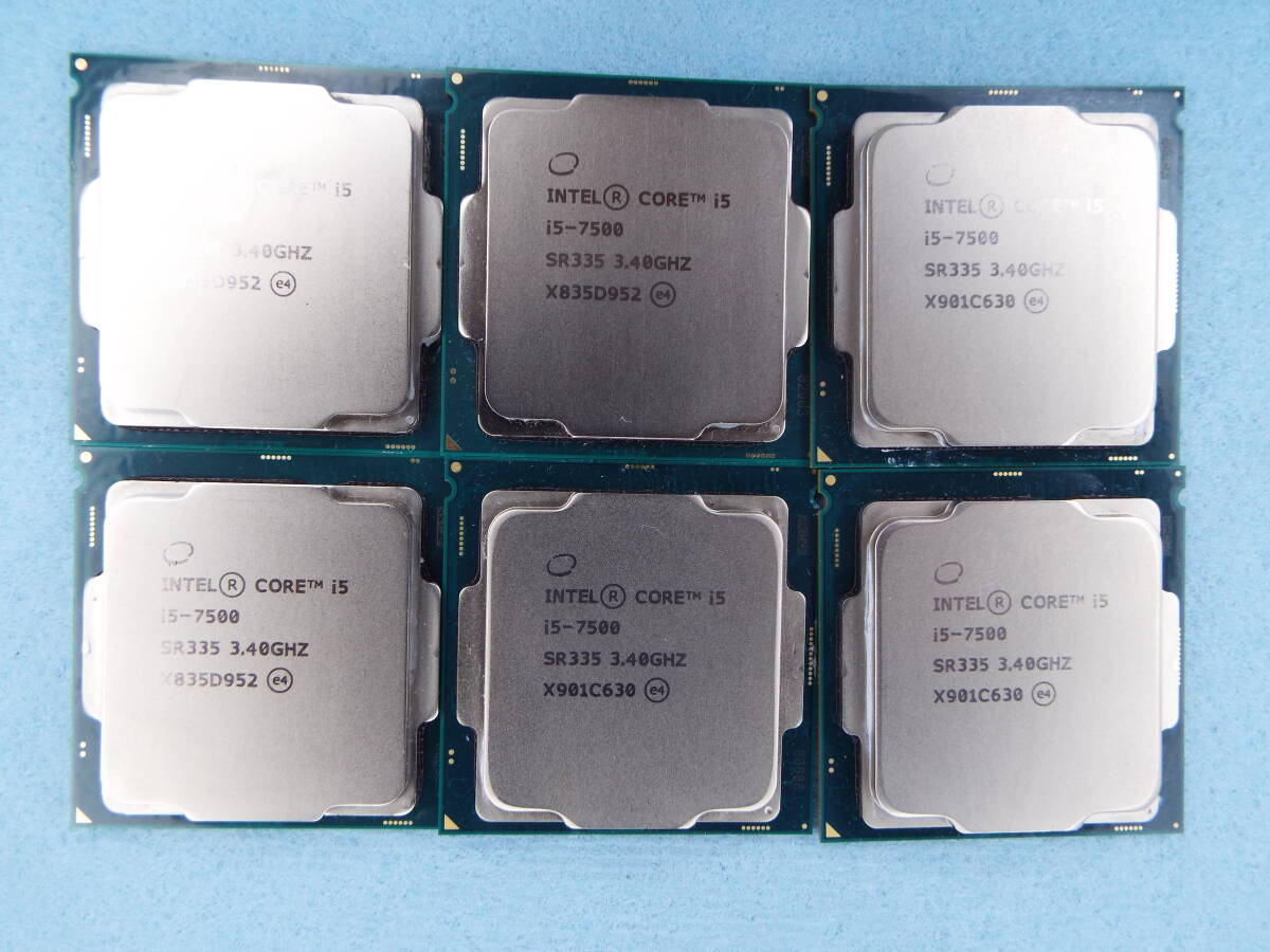 Intel Core i5-7500 3.4GHz (6個) 動作中のPCからら取り出しました。