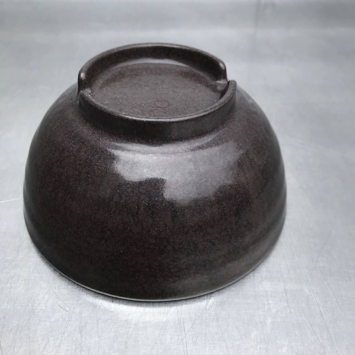 KK11 国際化工 メラミン食器 茶碗 A33 飯碗 ブラウン/黒 20個セットの画像5