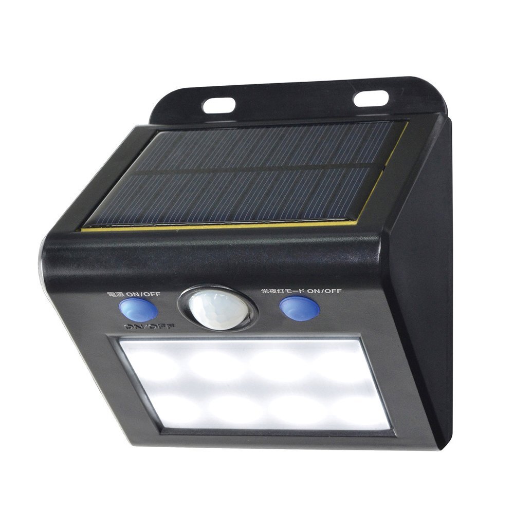 エルパ (ELPA) LEDセンサーウォールライト (小/白色/ソーラー式/防水) 人感センサー/屋外/ESL-K101SL(W)_画像1