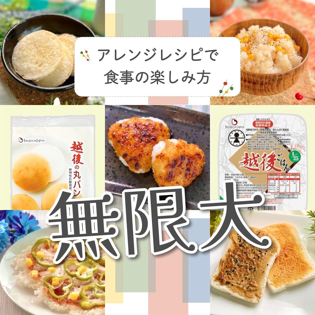 バイオテックジャパン 1/20越後ごはん (150g×20個) 低たんぱくご飯 腎臓病食_画像4