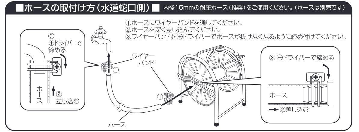 グリーンライフ(GREEN LIFE) スチールリール40-50m巻用 リールのみ コバルトブルー HR-L CB_画像4