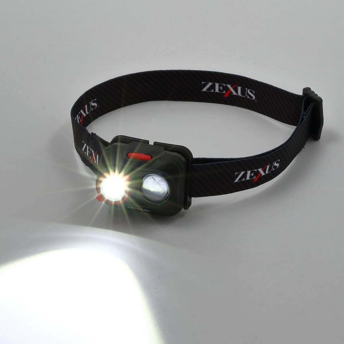 ZEXUS(ゼクサス) LEDライト ZX-195 [最大400ルーメン メインLED点灯時間:最大37時間 白/赤色]_画像4