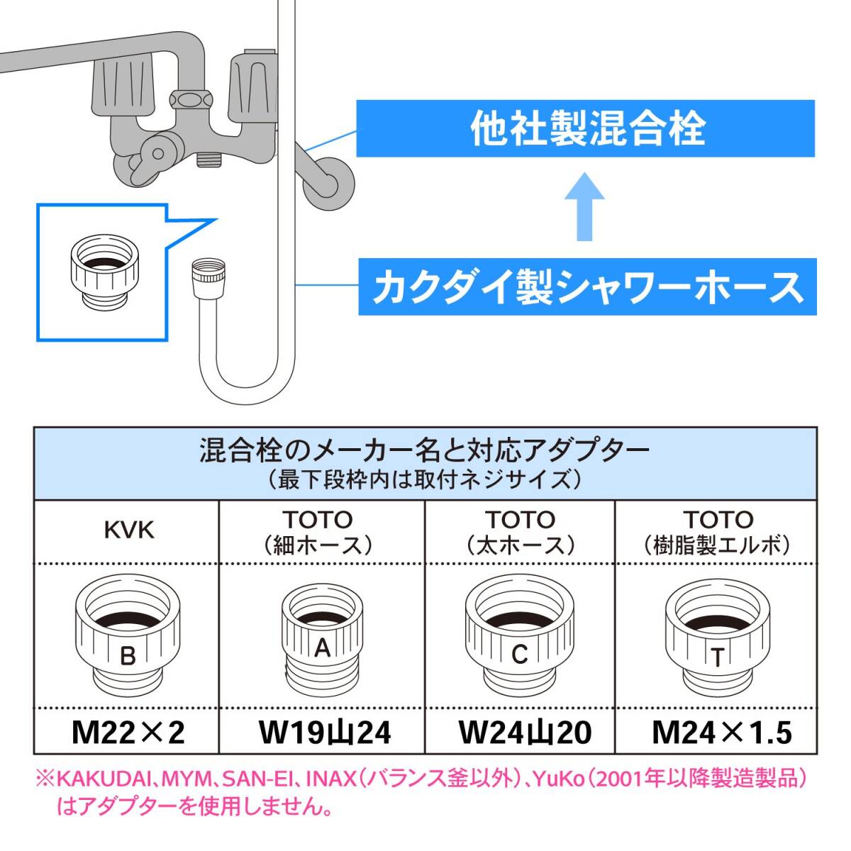 カクダイ(KAKUDAI) シャワーホース 取付簡単 ほとんどのメーカーに対応 1.6m 367-612 メタル調_画像3