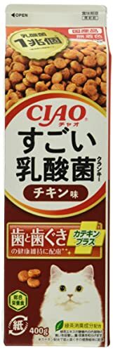 CIAO (チャオ) すごい乳酸菌クランキー 牛乳パック チキン味 400g_画像1