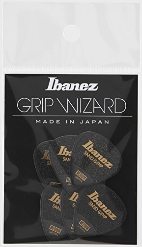 Ibanez 滑り止め素材を使用したピック Grip Wizard Series Sand Grip Pick PA16MSG-BK_画像1