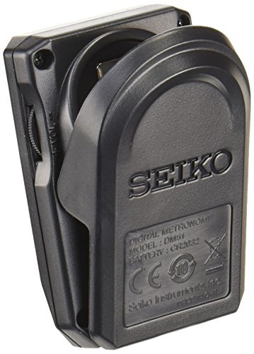 SEIKO セイコー メトロノーム クリップ式 デジタル ブラック DM51B 回転ボリュームで音量調節、消音も可能_画像2