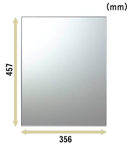 東プレ お風呂鏡 交換用鏡 約縦45.7×横35.6cm 厚さ5mm 耐湿加工 取り付け簡単 日本製 N-4 1枚入の画像2