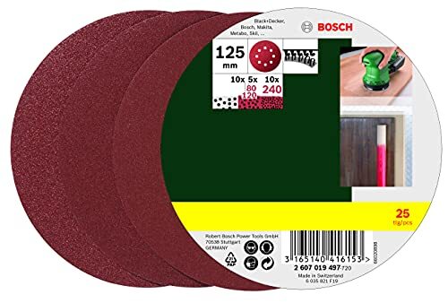 BOSCH(ボッシュ) ランダムサンダーペーパーセット125ｍｍφ PR-PEX125M25_画像1