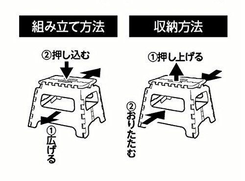 キャプテンスタッグ(CAPTAIN STAG) 踏み台 ステップ 椅子 折りたたみ ステップ Sサイズ レッド UW-1510_画像6