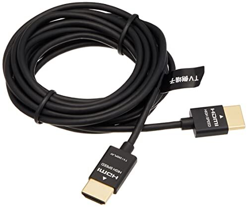 BUFFALO HDMIケーブル スリムタイプ 3.0m BSHD3S30BK_画像2