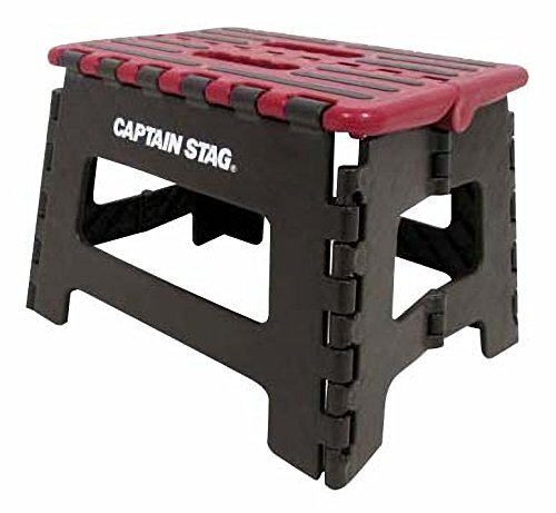 キャプテンスタッグ(CAPTAIN STAG) 踏み台 ステップ 椅子 折りたたみ ステップ Sサイズ レッド UW-1510_画像1