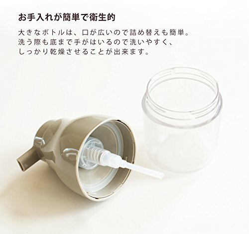 オカ PLYS base (プリス ベイス) ディスペンサー 泡タイプ 容量約250ml (ブラウン)_画像4