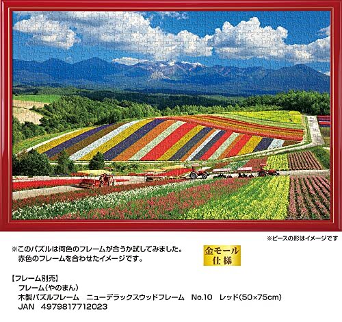 1000ピース ジグソーパズル 四季彩の丘と十勝岳連峰(北海道) (50ｘ75cm) 10-1422_画像5