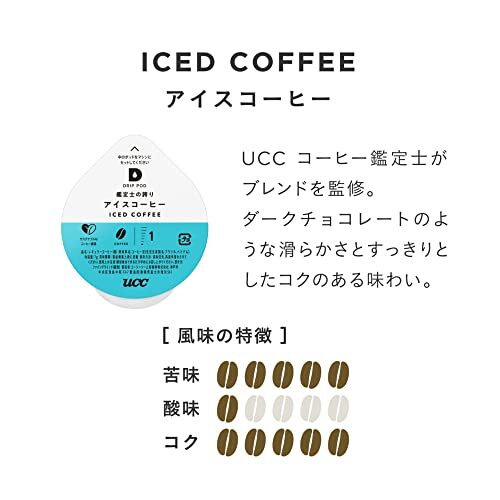 UCC ドリップポッド 専用カプセル 鑑定士の誇りアイスコーヒー 12杯分 × 6箱 ポッド・カプセル_画像2
