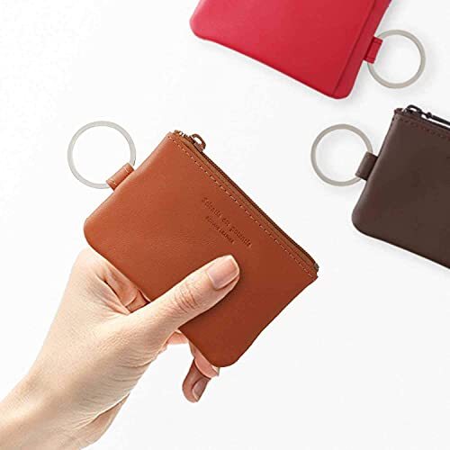  slip-on nowa-ru key pouch mini leather mocha NSL-1803