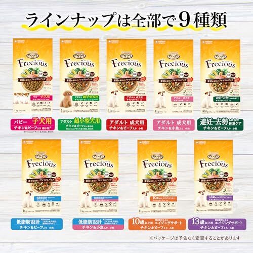 グラン・デリ フレシャス(Frecious)ドッグフード [10歳以上用] チキン&ビーフ 1kg 【国産】_画像7