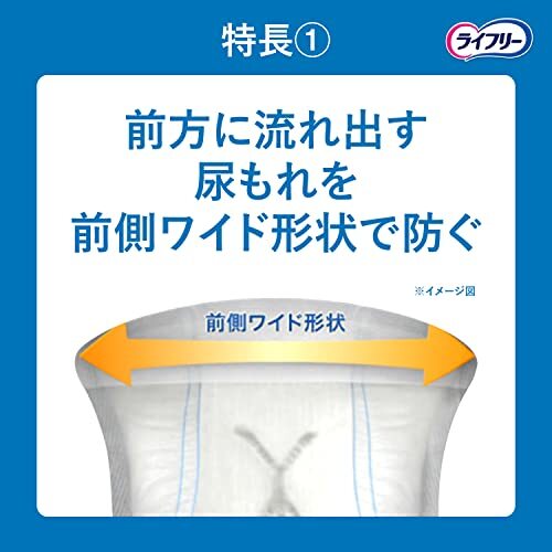 【大容量】 ライフリー さわやかパッド 男性用 250cc 一気に出る時も安心用 26cm 【ドッとモレも安心】ホワイト 18枚_画像5