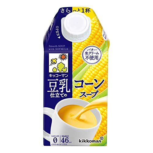 キッコーマン食品 豆乳仕立てのコーンスープ500ml×12_画像1