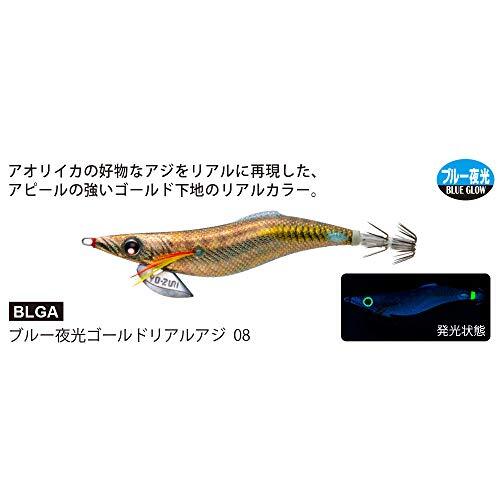 YO-ZURI(ヨーヅリ) ルアー エギ アオリーQ フィンエース 3.0号 重量:15g A1754-BLGA-ブルー夜ゴールドリアルアジ_画像2