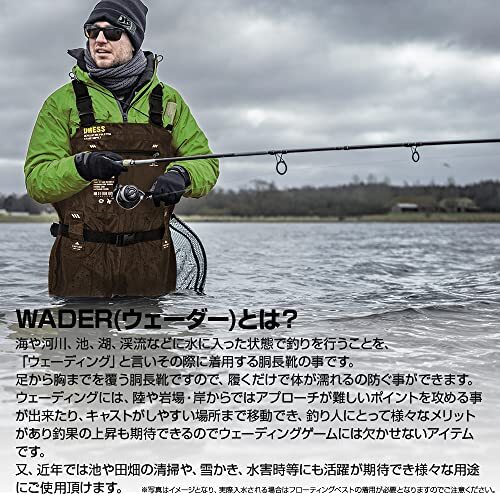 [DRESS]チェストハイウェーダー AIRBORNE【ラジアルソール】【XL】【マットブロンズ】 釣り 胴長 長靴 ブーツ 防水 海釣り 渓流_画像8