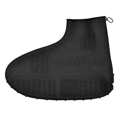 コミネ(KOMINE) バイク用 バックジッパーシリコンレインブーツカバー ブラック Free RK-360 防水 雨具_画像2