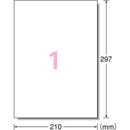 エーワン ラベルシール インクジェット 超耐水 マット紙 A4 ノーカット 20シート 62201E_画像2