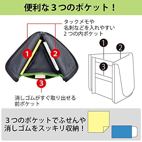 コクヨ ペンケース 筆箱 ペン立て ネオクリッツフラット ブルー F-VBF160-3_画像4