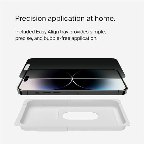 Belkin iPhone 14 / 13 / 13 Pro 用 保護ガラスフィルム プライバシー保護(のぞき見防止) 強化ガラス 日本AGC旭_画像2