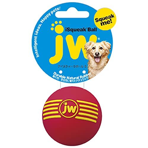 JW Pet Company 犬用おもちゃ アイスクィークボール Sサイズ レッド_画像2