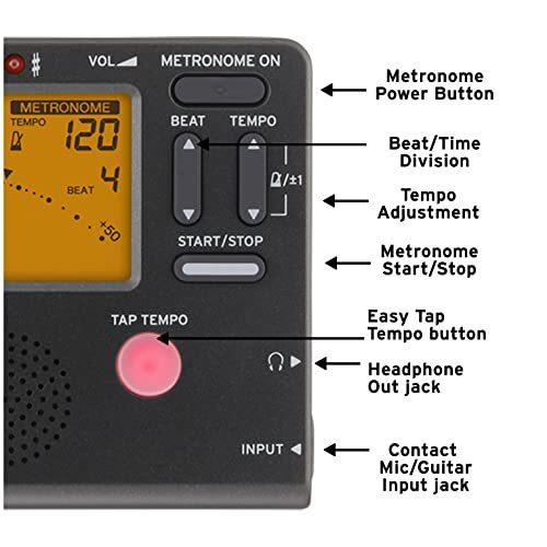 KORG( Korg ) tuner metronome at the same time possible to use TM-60 BK black wind instrumental music brass band o-ke -stroke la private person practice compact 