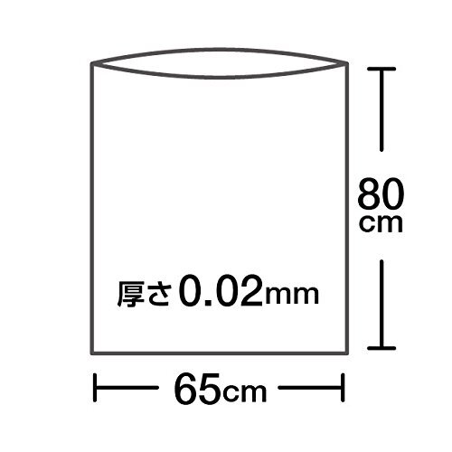 日本技研工業 ストレッチ ゴミ袋 半透明 乳白 45L 50枚入_画像3