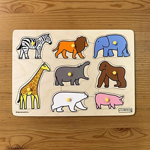 bo- flannel ndo original ( BorneLund Original ) pick up puzzle zoo [8 piece ] 2 -years old about HY711920