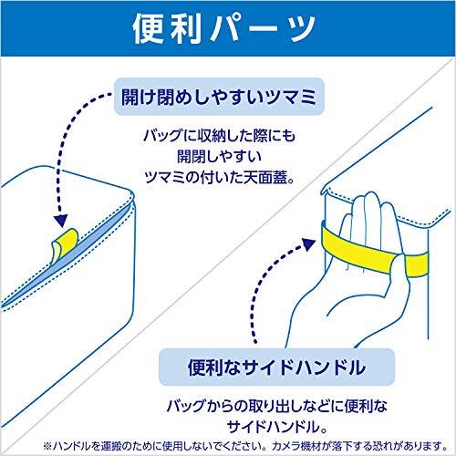 HAKUBA カメラケース インナーソフトボックス02 200 仕切り調整可 サイドハンドル&取り外せるフタ付き ブラック 2KCS-40-20の画像5