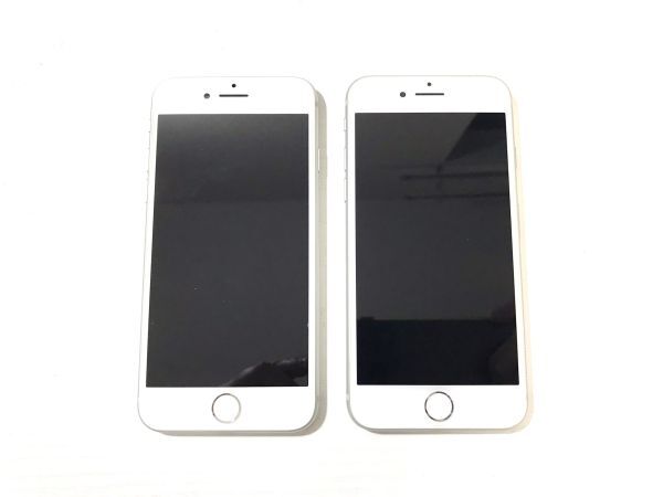 【中古美品Aランク】2台セット iPhone8 64GB ホワイト SIMフリー MQ792J/A バッテリ90%以上 ネットワーク利用制限【○】KUB240325042-43_画像1