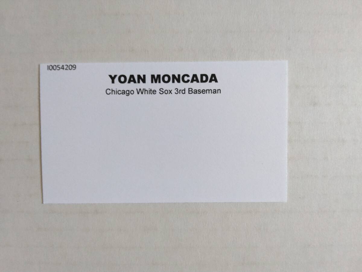 YOAN MONCADA（ホワイトソックス、19年左右打席本塁打、23年WBCキューバ代表）2022 Trister Hidden Treasures　直筆サイン入り 8×10フォト_画像2