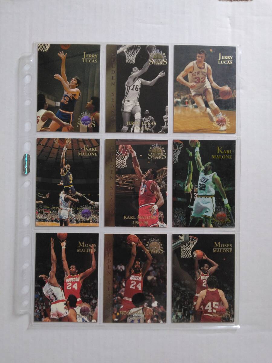 コンプを諦めたのでこのまま出品！ 1996 Topps NBA Stars（KARL MALONE, JERRY RICE, SHAQUILLE O’NEAL, 他）78枚セットの画像1